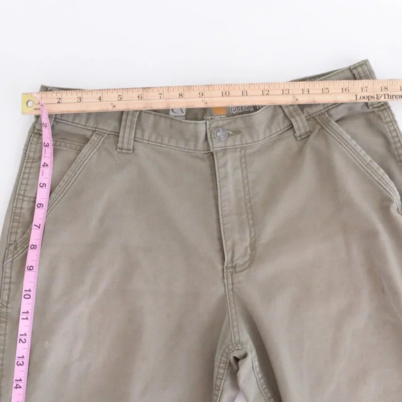 Carhartt Tan  Full Swing Relax Fit Double Knee Dungaree Carpenter Pants 38X30 - Picture 4 of 16